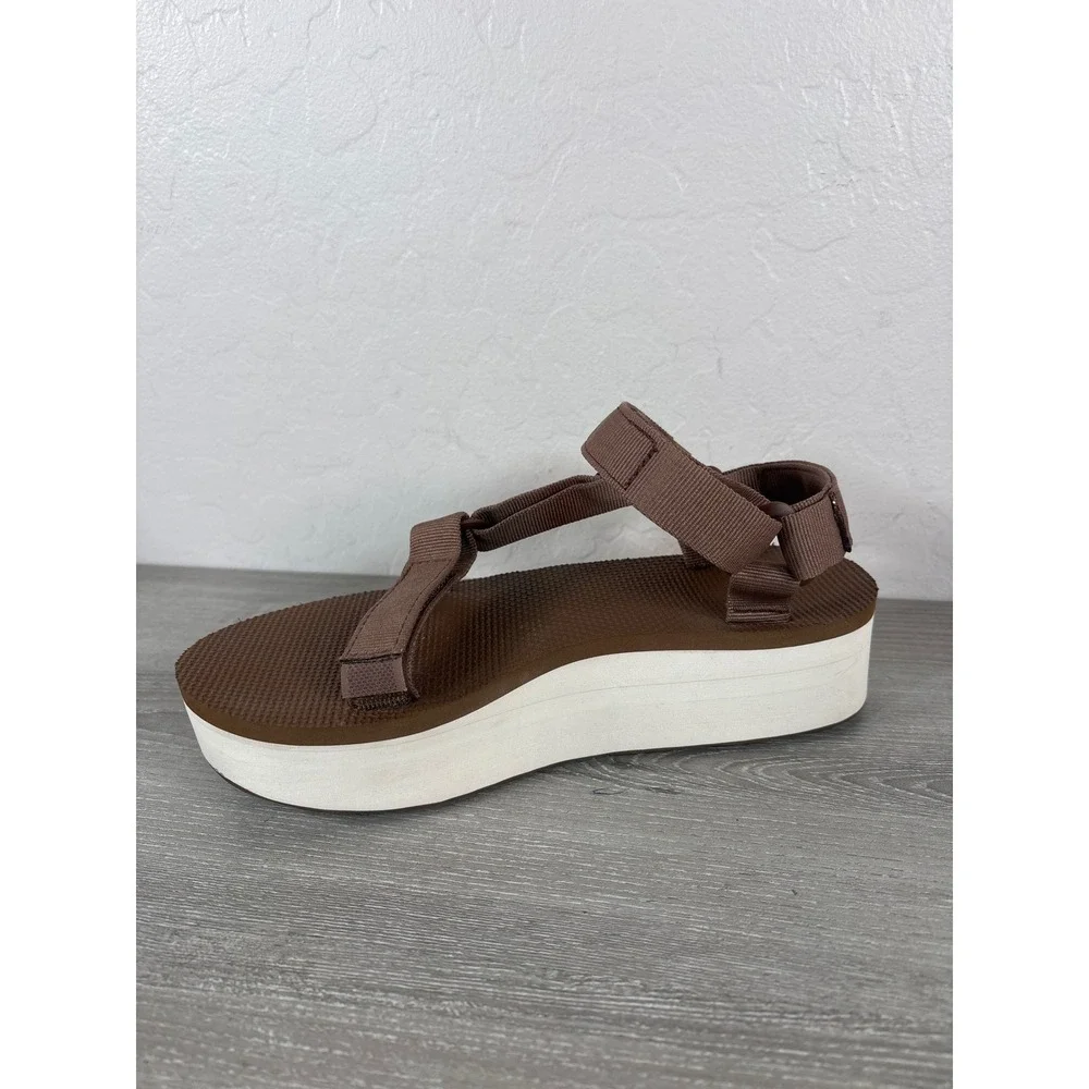 Teva Flatform Universal Brown / Birch Platform Sandals Women 7